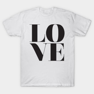 Love Typography T-Shirt